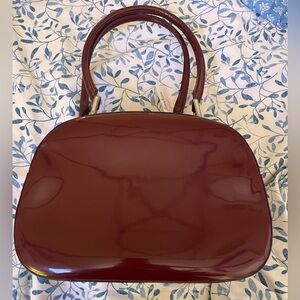 Vintage NWT Marc Jacobs Patent Leather Handbag in Bordeaux